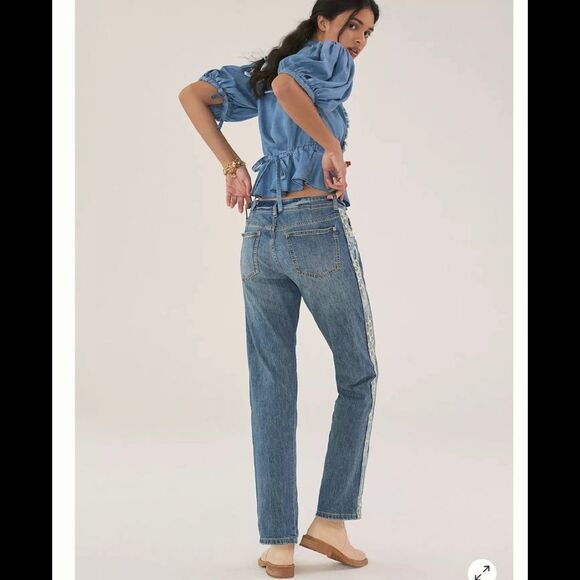 Anthropologie Pilcro The Slim Boyfriend Crop Jeans - Picture 4 of 4